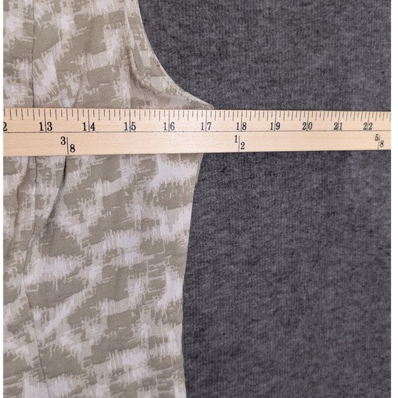 Calvin Klein White Beige Geometric Sleeveless Midi Sheath Dress Office‎ Size 10 - Picture 5 of 9